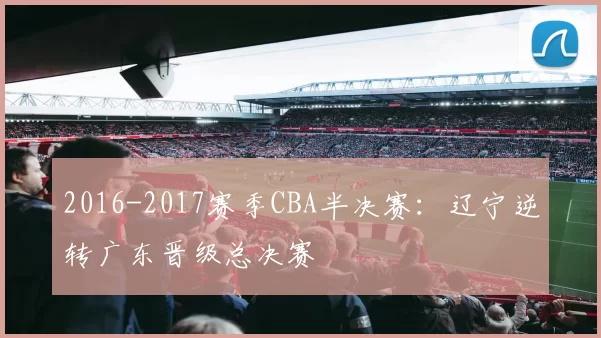 2016-2017赛季CBA半决赛：辽宁逆转广东晋级总决赛